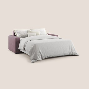 Dream Divano letto matrimoniale in microfibra effetto pelle smacchiabile T15 rosa