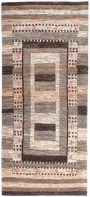 Gabbeh Tappeto 80 x 200 Grigio (Iran) Annodato A Mano