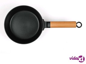 Livoo Casseruola con Manico in Legno 18 cm Verde