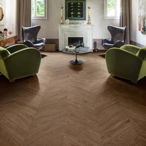 Marazzi Group Rettificato 11x54 "Vero" Castagno Chevron