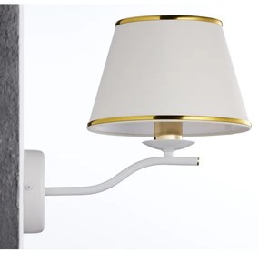 Jupiter 2086 - Lampada da parete SAMBA 1xE27/15W/230V bianco/oro