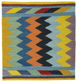 Kilim Tappeto 100x100 (Iran) Tessuto A Mano