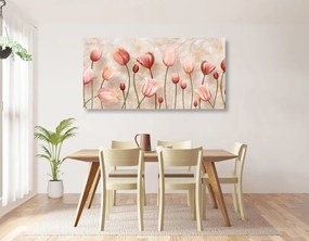 Stampa su tela – Tulipani rosa antico