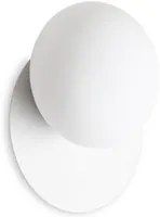 Applique Contemporanea Ninfea Metallo Bianco 1 Luce Gx53 9W 3000K Luce Calda