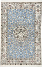 Nain Tappeto 160x240 Blu (Iran) Annodato A Mano