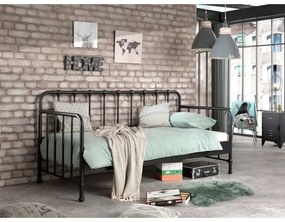 Letto per bambini in metallo grigio 90x200 cm BRONXX - Vipack