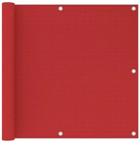 Schermo Frangivista Per Balcone Rosso 90x300 Cm İn Hdpe /