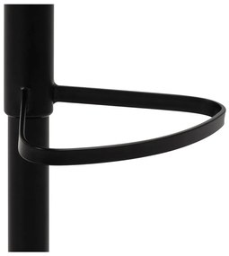 Sgabello da bar grigio-nero con altezza regolabile (altezza seduta 55 cm) Patricia - Actona