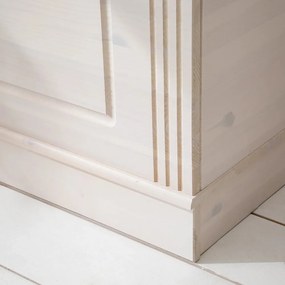 Cassapanca in legno di pino bianco 80x45 cm Anita - Støraa