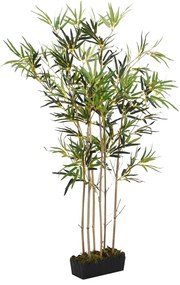 Albero Bambù Artificiale 1288 Foglie 180 Cm Verde /