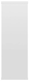 Mensole a muro bianco lucido 104x20x58,5 cm in truciolato