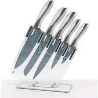 Set 5 coltelli Bisetti Pierre Gourmet manici argento