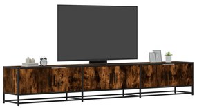 Mobile Porta Tv Rovere Fumo 240x35x41 Cm İn Truciolato /