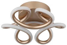 Globo 67386-24CH - Lampada LED da soffitto MELISAND 24W/230V Ø 26 cm oro