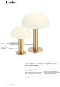 Redo 01-2474 - Lampadario sospeso con cavo LUMIEN 1xG9/10W/230V Ø 13 cm oro/bianco