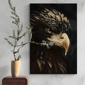Quadro su tela – Aquila nero-oro