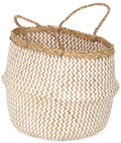 Cesto portaoggetti in seagrass chiaro , ⌀ 35 cm Zic Zac - Compactor