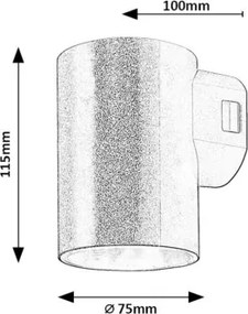 Rabalux 77161 - Applique a LED da esterno URFA LED/9W/230V IP65 bianco