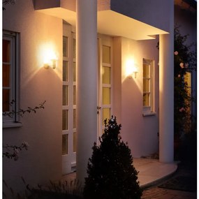 Applique moderno da esterno L 115 S grigio con sensore di movimento IP44 1X E27 STEINEL
