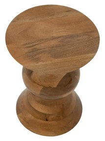 Tikamoon - Tavolino da divano in legno di mango naturale Lustro