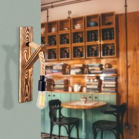 Applique da parete EREBOS 1xE27/40W/230V marrone