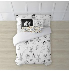 Copripiumino Looney Tunes Looney BW 180 x 220 cm