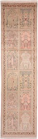Cashmere Silk Tappeto orientale 300 x 80 (Indian) Annodato A Mano
