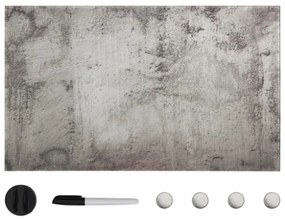 Lavagna Magnetica a Parete in Vetro 100x60 cm