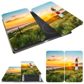 Set di 2 coperchi per stufe in vetro temperato 52x30 cm Lighthouse - Maximex