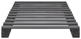 Giroletto in pallet grigio legno massello di pino 90x200 cm