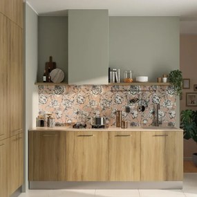 Piastrella da rivestimento interno 60 x 120 cm Sp. 7 mm rettificato Trend Rose Decoro in gres naturale smaltato satinato multicolore traffico medio (pei 2/5) 1.44 mq