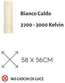 Stella Natalizia LED Neon Flex DOPPIA ILLUMINAZIONE 58x56cm IP44 Colore Bianco Caldo 2700 - 3000 °K