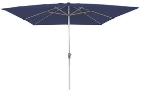 Ombrellone a palo centrale grigio Aura NATERIAL L 285 x 285 cm con telo blu