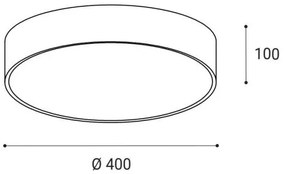 LED2 - Plafoniera LED MONO LED/30W/230V 3000K/4000K nero
