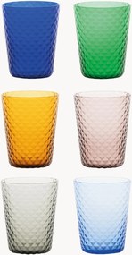 Set di 6 bicchieri in vetro soffiato Isolano