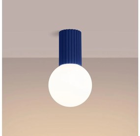 Sollux SL.1738 - Plafoniera da bagno HALO 1xG9/8W/230V IP44 blu