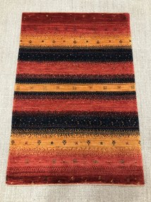 Loribaft Tappeto 80x120 Giallo (Iran) Annodato A Mano