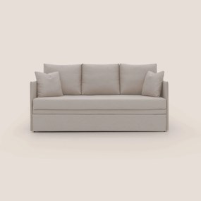 Brera Divano duplex con doppio letto in tessuto simil cotone impermeabile T13 panna