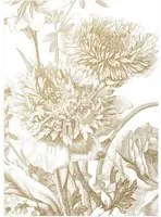 KEK Amsterdam Carta da parati panoramica Engraved Flowers Gold 2 - M