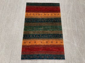 Loribaft Tappeto 130x80 Verde (Iran) Annodato A Mano