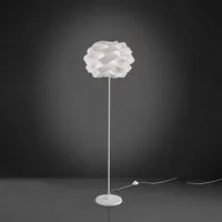 Lampada Da Terra Moderna 1 Luce Cloud In Polilux Bianco Made In Italy