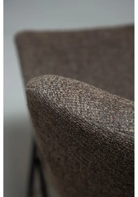 Sgabello da bar marrone imbottito (altezza della seduta 67,5 cm) Glam – DAN-FORM Denmark