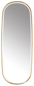 Specchio da bagno oro rosa con LED e dimmer touch - Geraldien