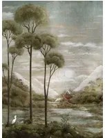 Coordonné Carta da parati panoramica Xi Hu Lake - Silver