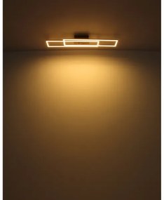 Globo 67208-30 - Plafoniera LED DAKARI LED/30W/230V 3000K 60x80 cm nero