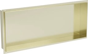 Mexen X-Wall-NR mensola incassata senza cornice 75 x 30 cm, oro spazzolato - 1951753010
