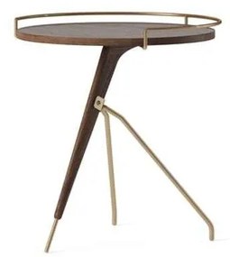 Audo Copenhagen - Umanoff Tavolino Low Walnut/Matt Lacquered Brass Audo Copenhagen