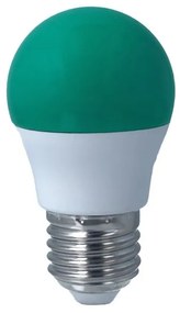 Lampada A Led E27 G45 4W 220V Colore Green Verde