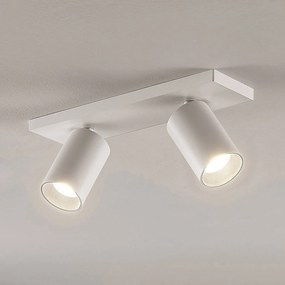 Arcchio Faretto Brinja, bianco, angolare, Ø 6 cm, a 2 luci, GU10 Brinja Arcchio, dimmerabile, Bianco / Opale, Corridoio, Alluminio, Moderno, Faretto
