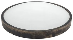 Plafoniera OAK SMOKY SLIM 3xE27/15W/230V Ø 47 cm rovere/marrone scuro